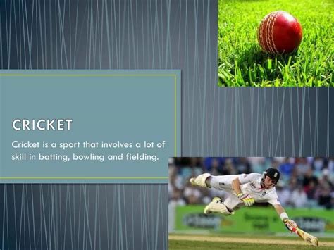Cricket ppt. .